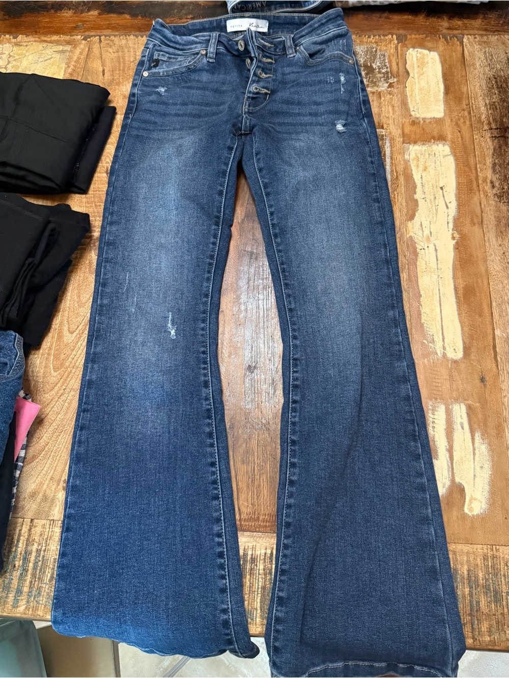 KanCan Petite Fit Flare Jeans